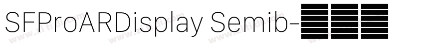 SFProARDisplay Semib字体转换